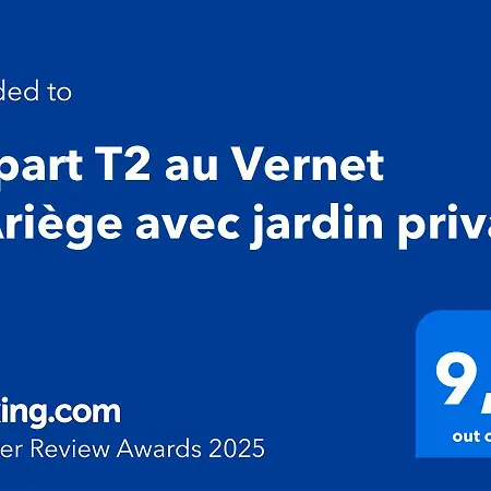 Apartment T2 Au Vernet D'ariege Avec Jardin Privatif *